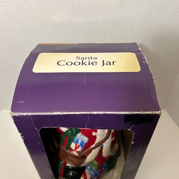 Ceramic Santa Cookie Jar With Box - Picture 8 of 12